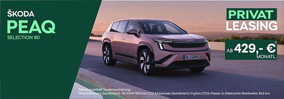 Der neuen �koda Peaq ab 429,00 �&sup3; mtl. leasen